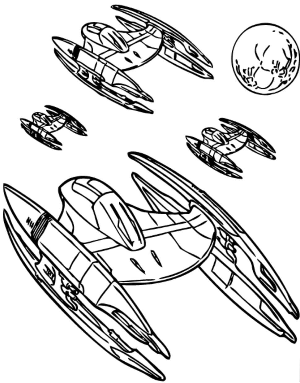 Astronave para Colorear