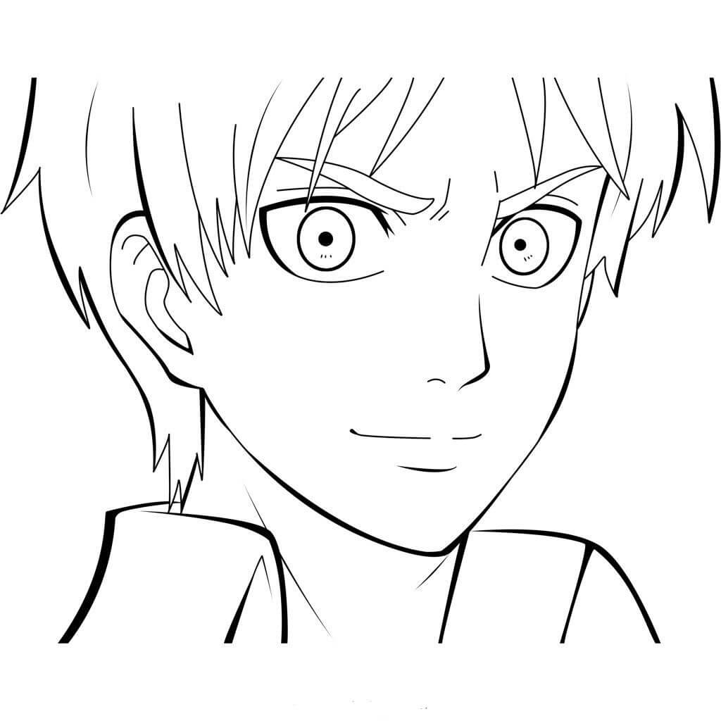 Dibujo de Enfréntate a Eren para Colorear y Imprimir