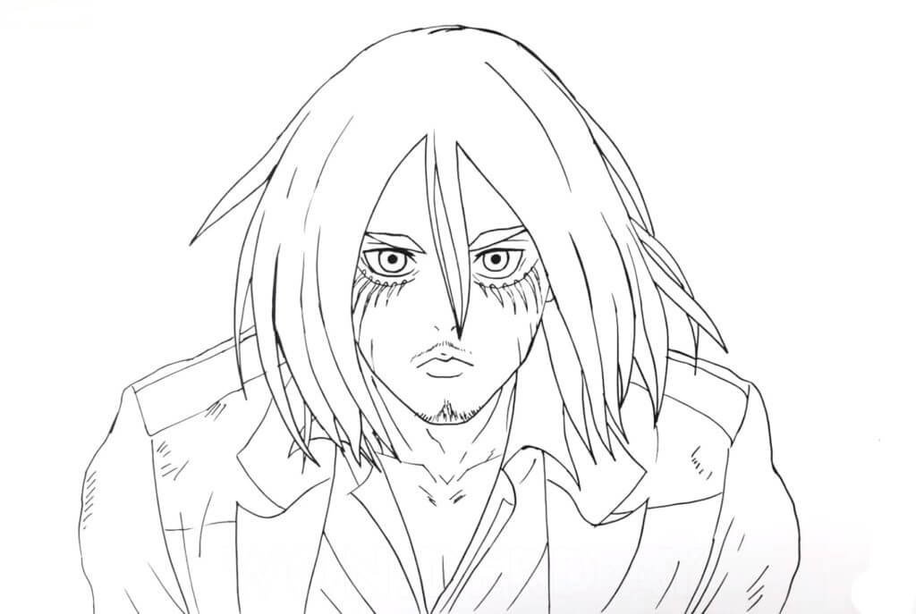 Dibujo de Hange Zoe para Colorear y Imprimir