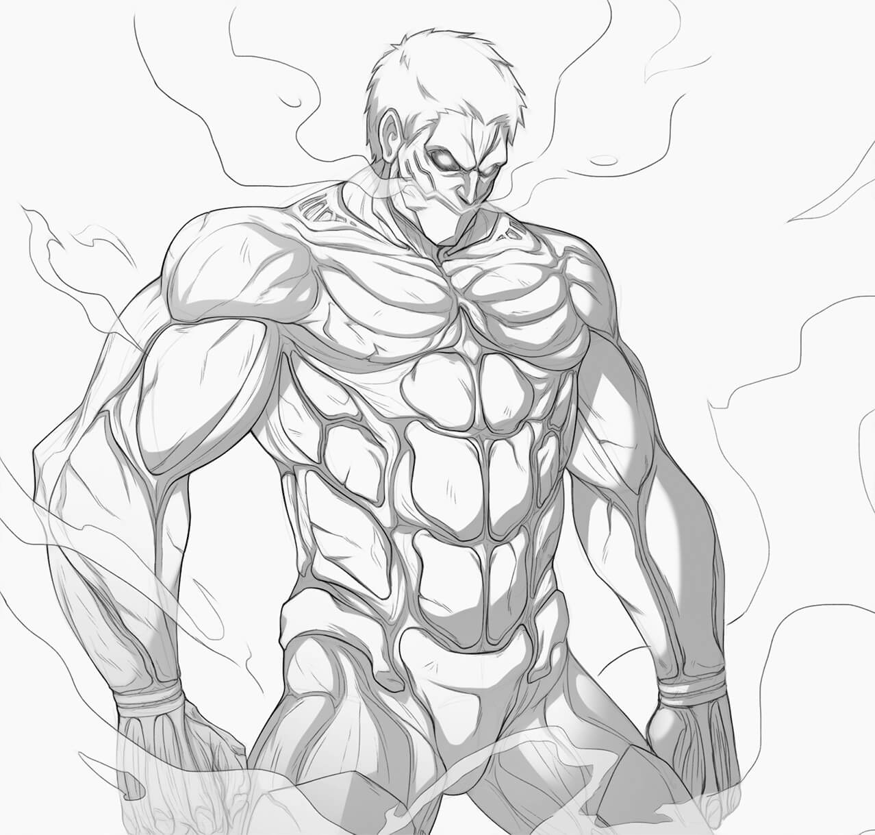 Dibujo de Titán Blindado para Colorear y Imprimir