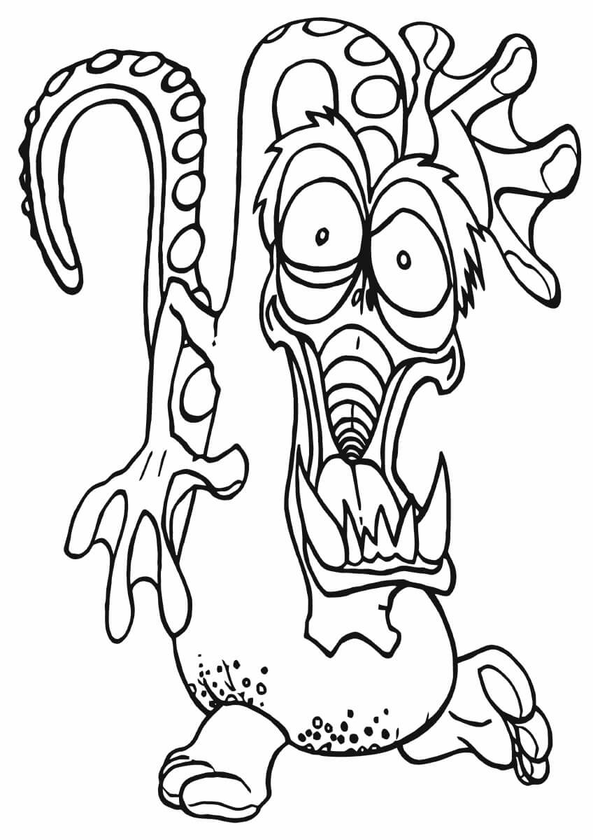 Aterrador para Colorear