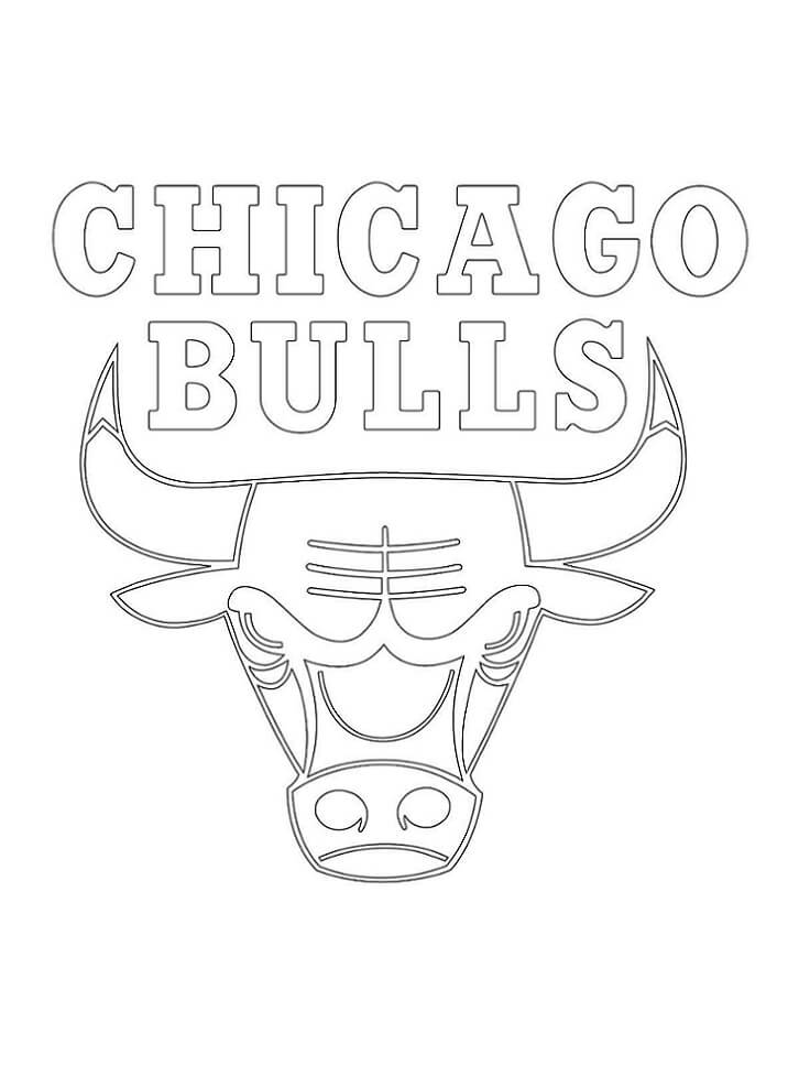 Dibujo de Logotipo de Los Toros de Chicago para Colorear y Imprimir