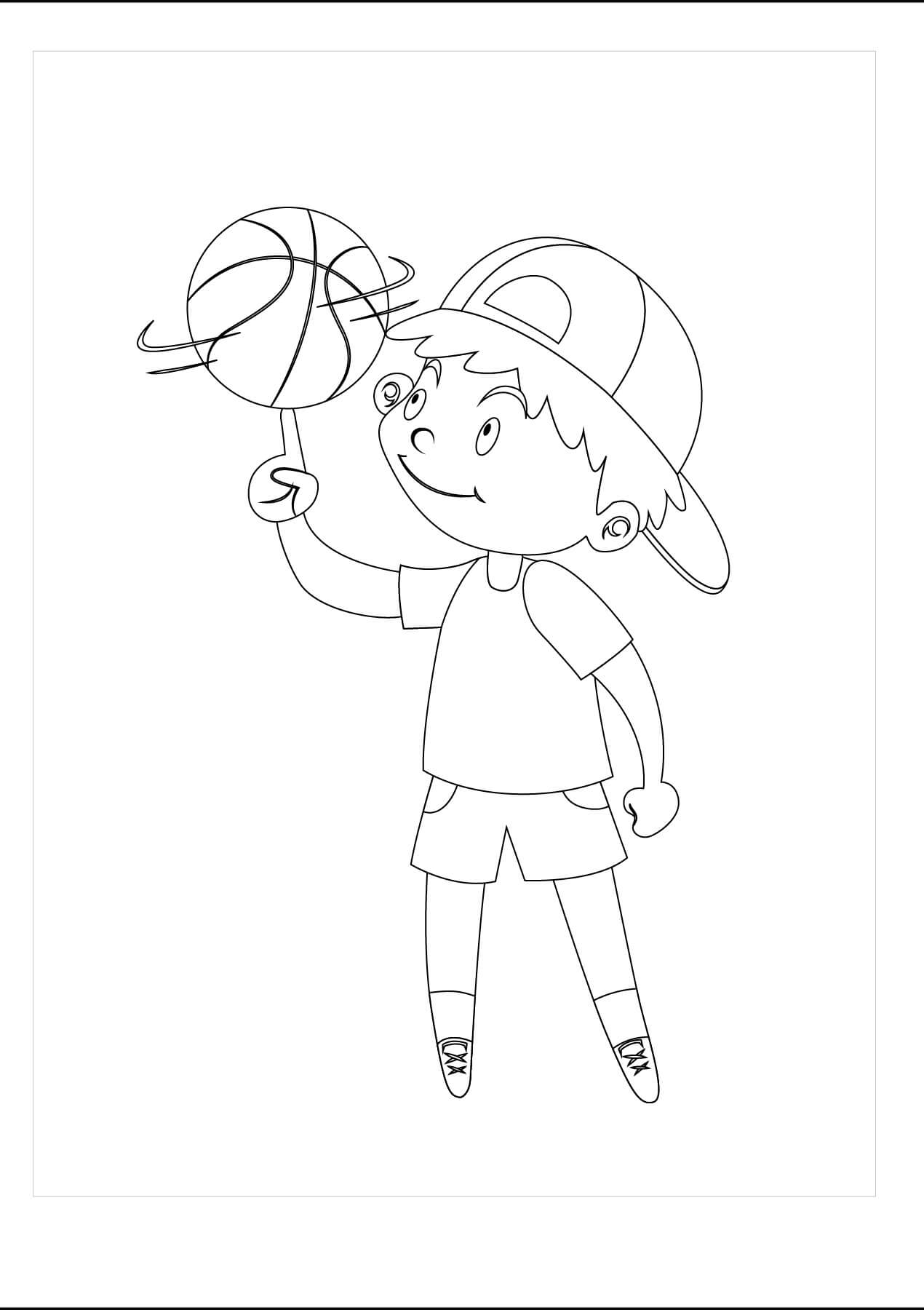 Baloncesto para Colorear
