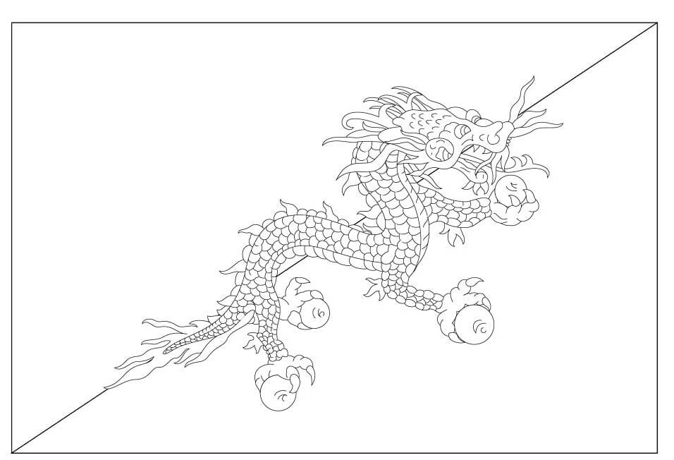 Dibujo de Bandera de Butan para Colorear y Imprimir