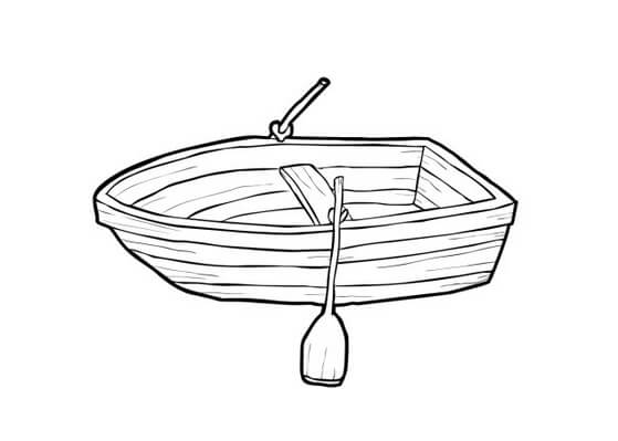 dibujo bote de remos pequeno 1 imprimir y colorear