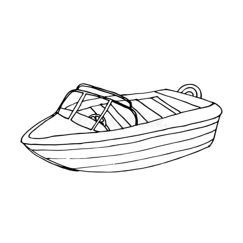 dibujo catboat basico imprimir y colorear
