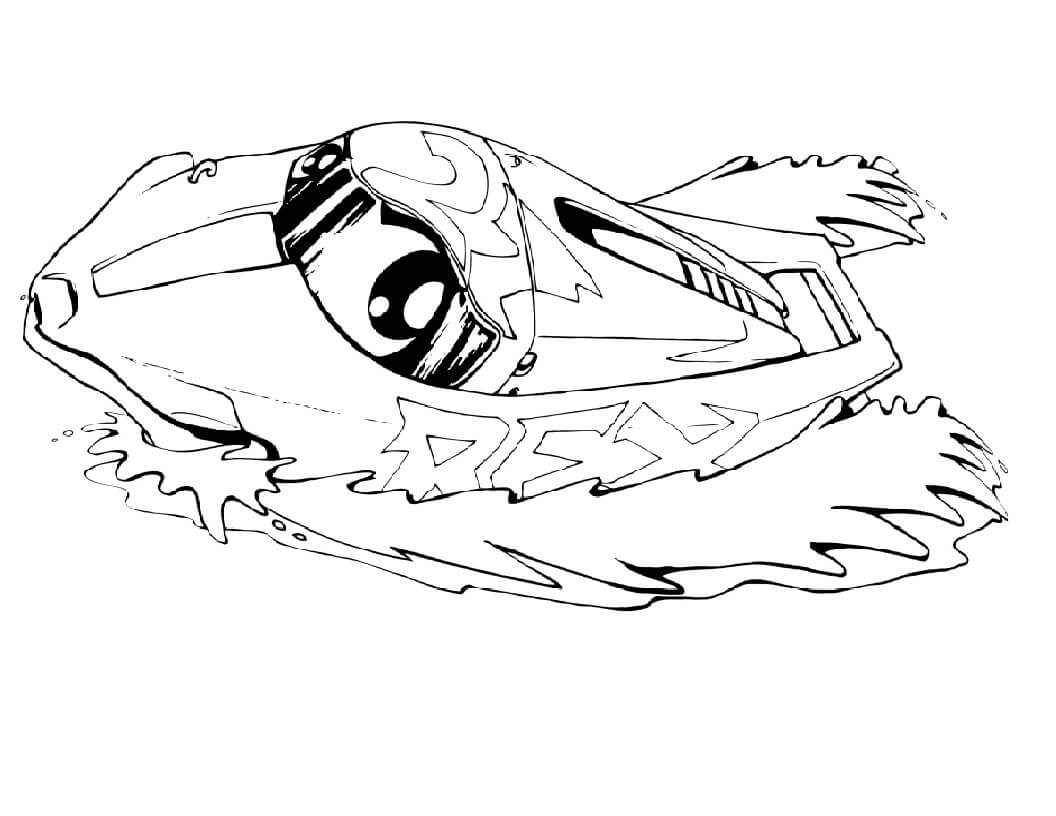 dibujo catboat de dibujos animados imprimir y colorear