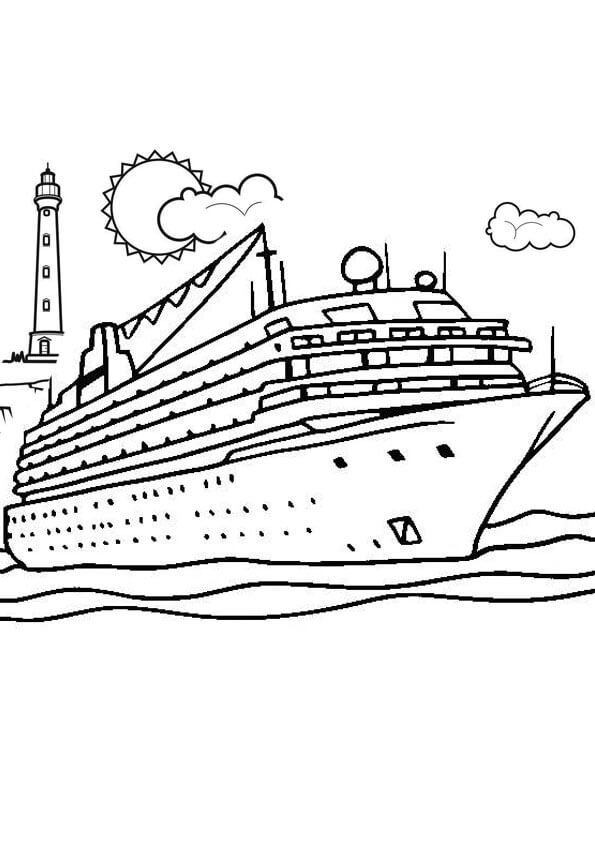 dibujo nave perfecta imprimir y colorear