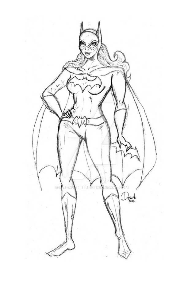 Dibujo de Batichica Impresionante para Colorear y Imprimir