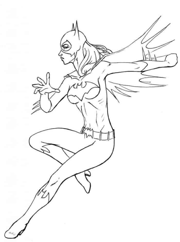 Dibujo de Batichica Luchando para Colorear y Imprimir