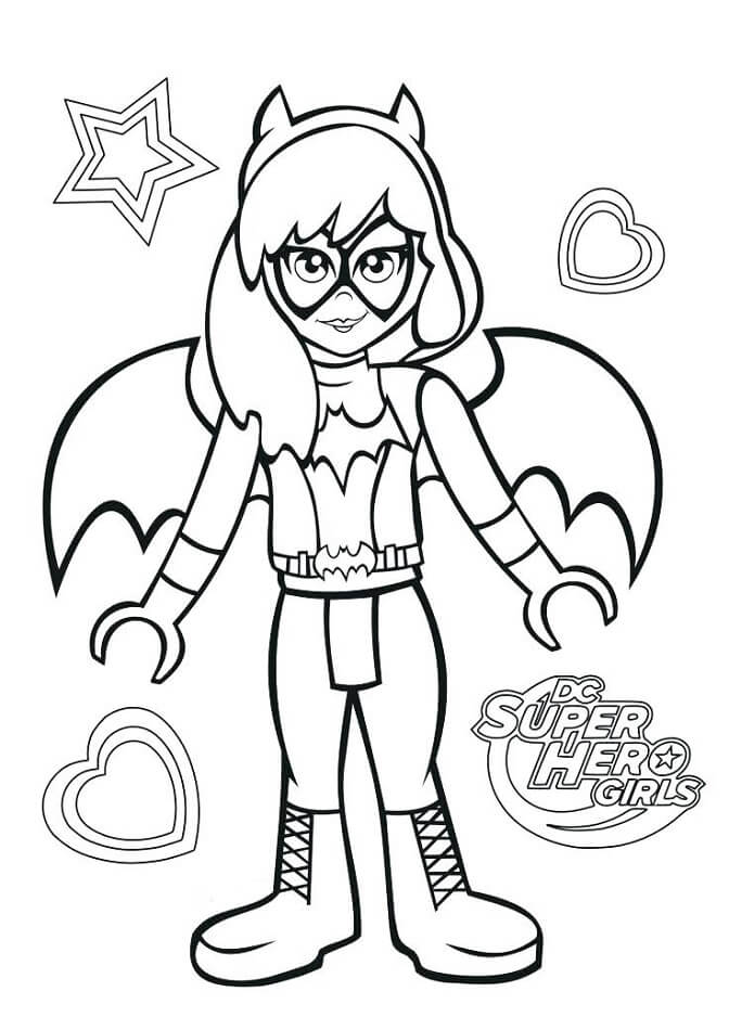 Dibujo de Lego Batichica para Colorear y Imprimir