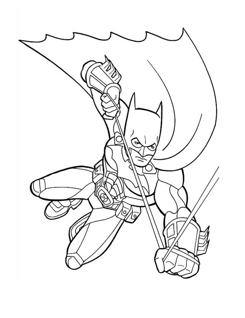 Dibujo de Asombroso Batman para Colorear y Imprimir
