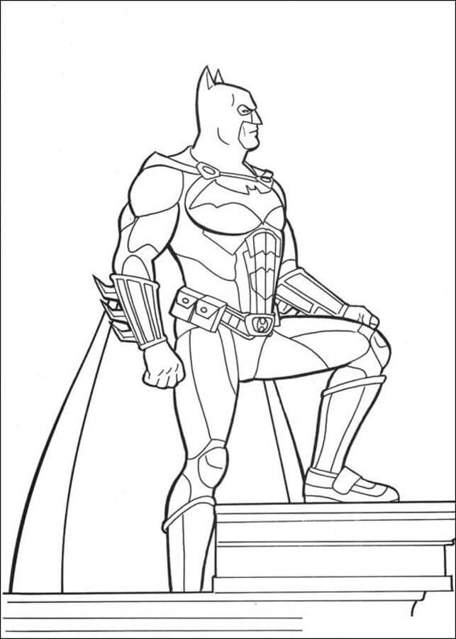 Dibujo de Buen Batman para Colorear y Imprimir
