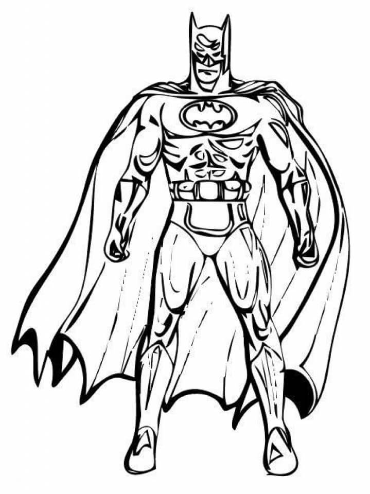 Dibujo de Dibujo Batman para Colorear y Imprimir