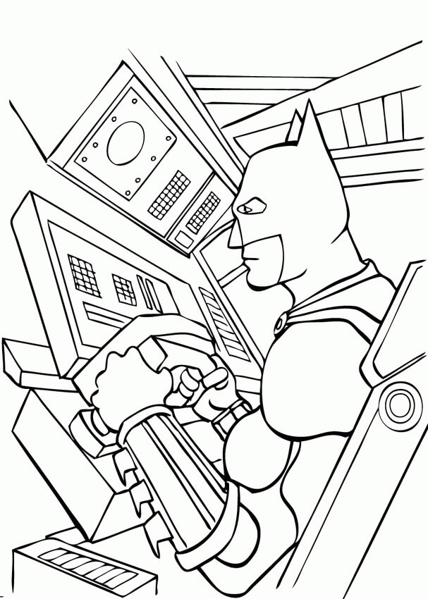 Dibujo de Imágenes Gratis de Batman para Colorear y Imprimir