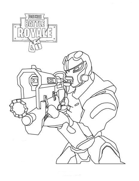 Dibujo de Carburo Fortnite para Colorear y Imprimir