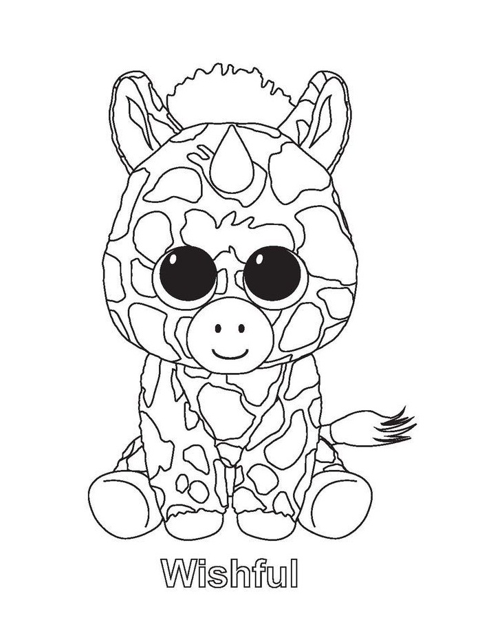Dibujo de Deseo Beanie Boo para Colorear y Imprimir
