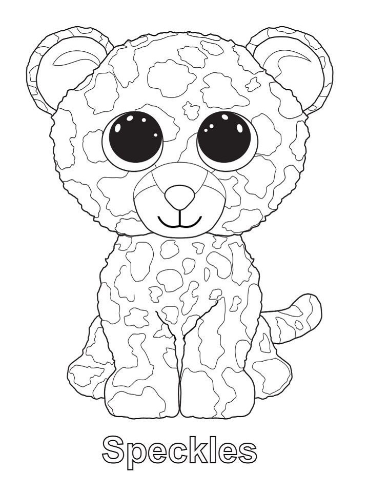 Dibujo de Speckles Beanie Boo para Colorear y Imprimir
