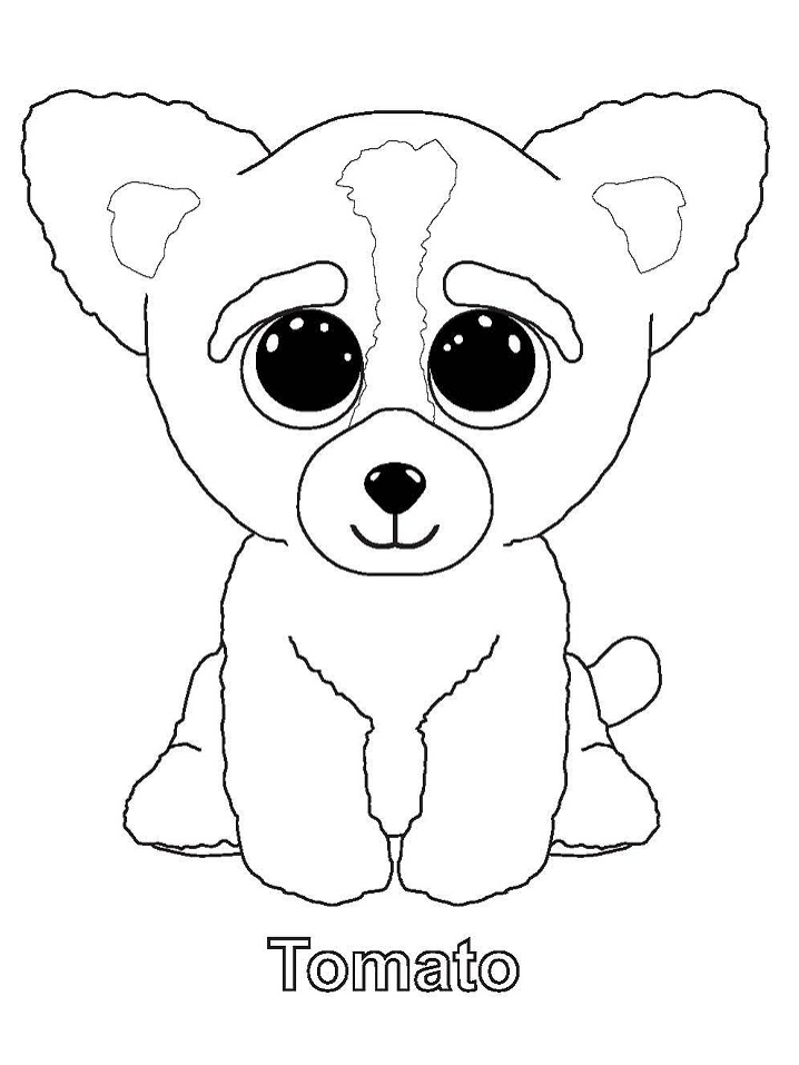 Beanie Boo para Colorear