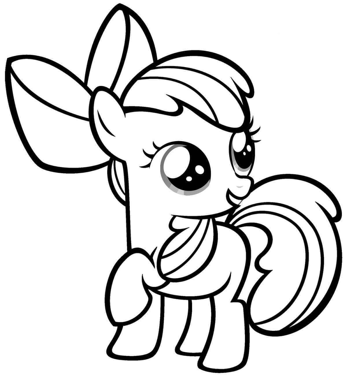 Dibujo de Mi Pequeña Pony Bebé para Colorear y Imprimir