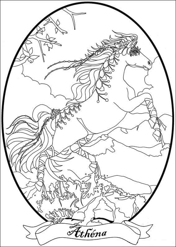 Dibujo de Bella Saltando para Colorear y Imprimir