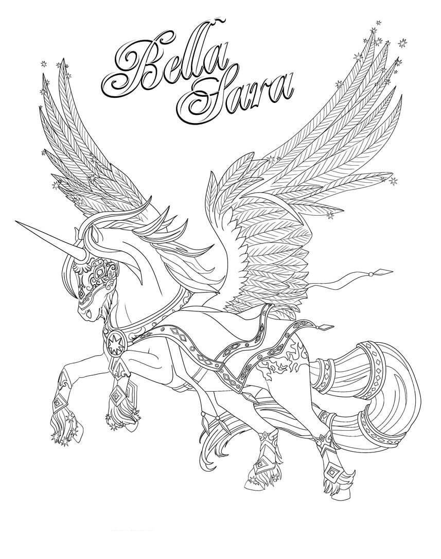Dibujo de Súper Guay Bella Sara para Colorear y Imprimir