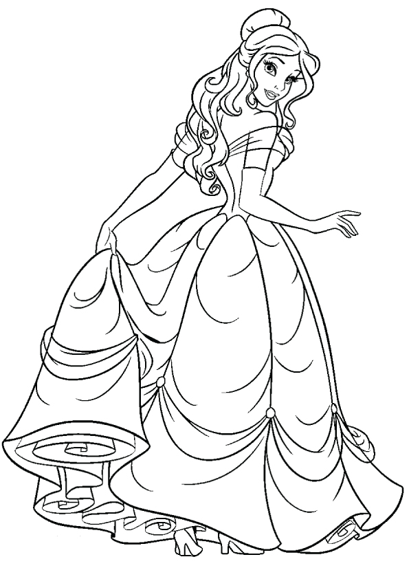 Dibujo de Bella Bella para Colorear y Imprimir