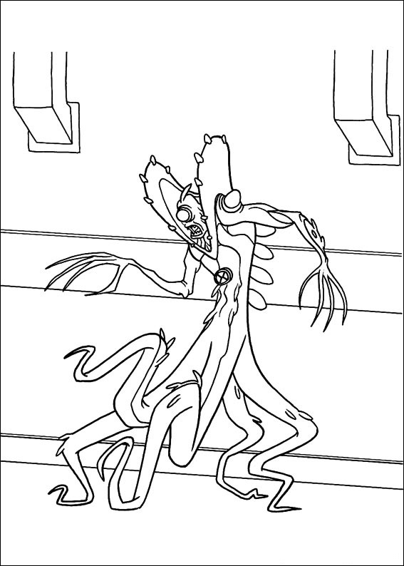 dibujo wildvine de ben 10 para colorear