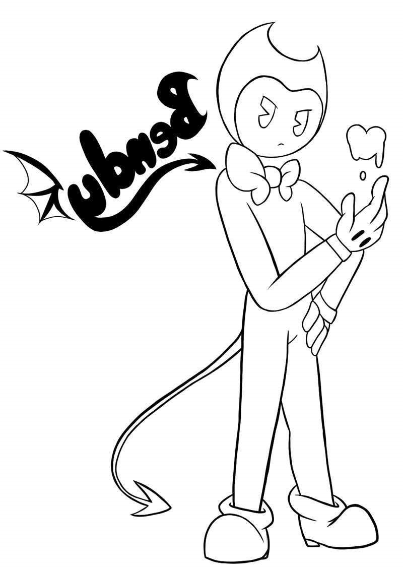 Dibujo de Alto Bendy para Colorear y Imprimir