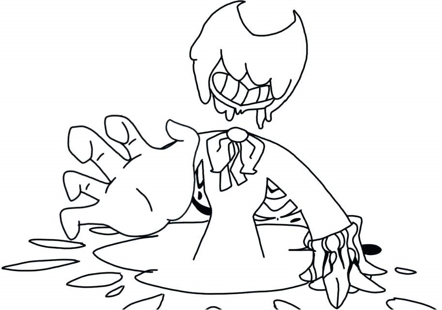 Dibujo de Bendy de Tinta para Colorear y Imprimir