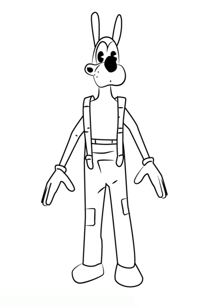 Dibujo de Boris El Lobo para Colorear y Imprimir