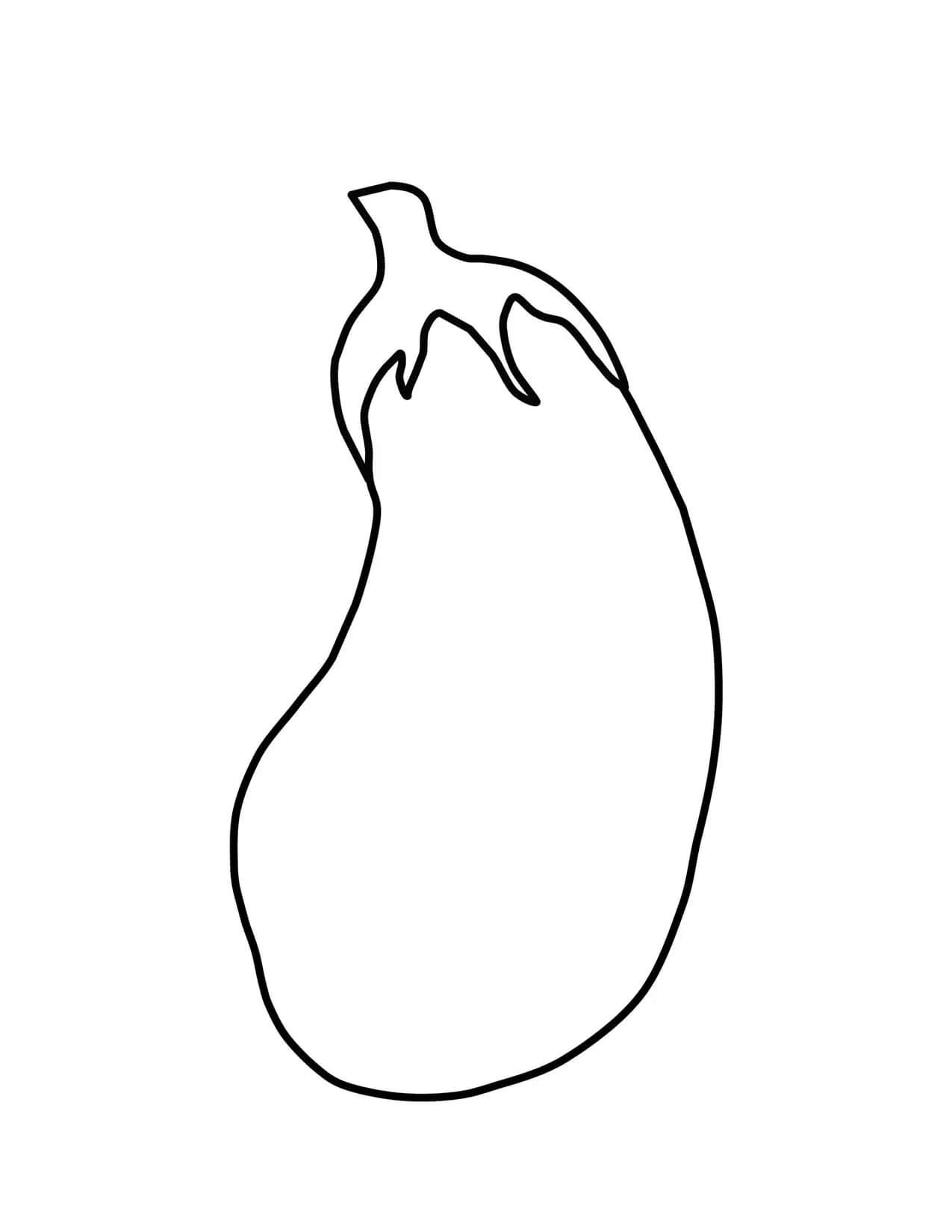 dibujo berenjena 1 para colorear