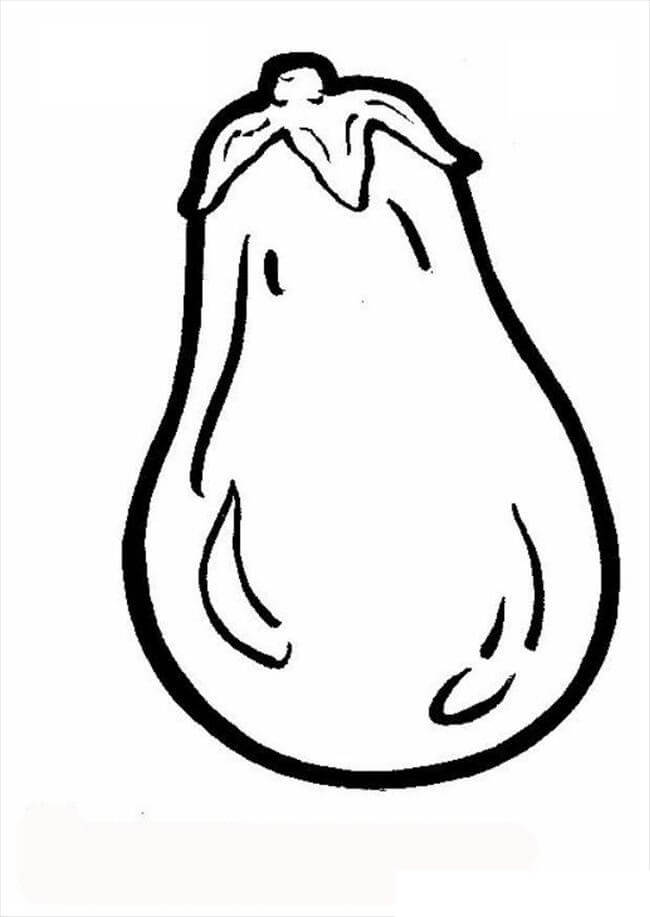 dibujo berenjena gratis para colorear