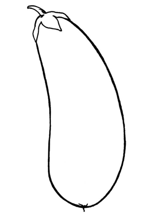 dibujo berenjena hermosa para colorear