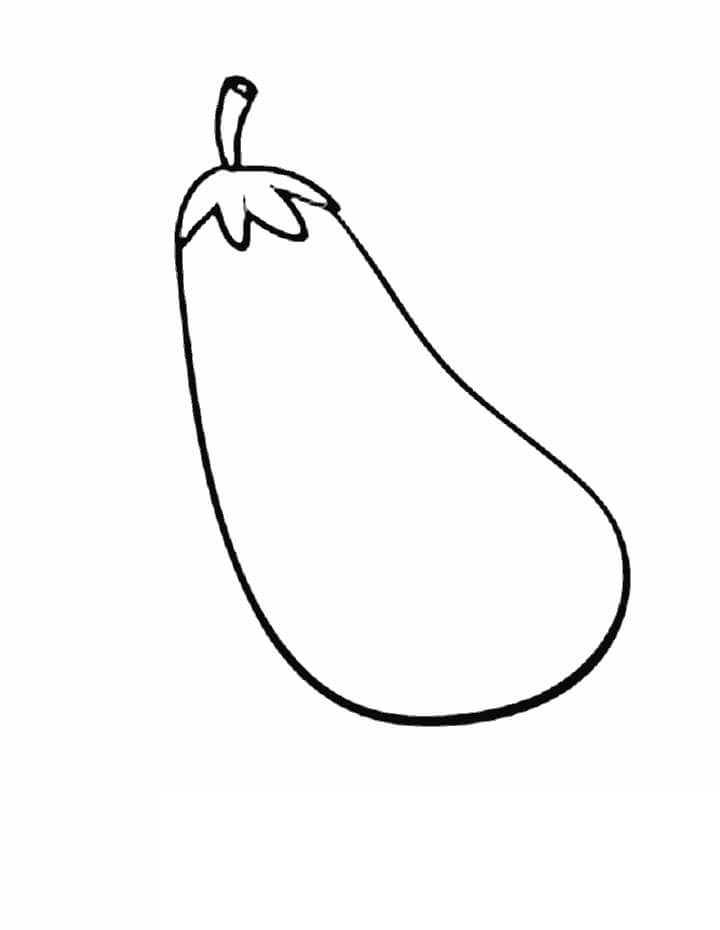dibujo berenjena increible para colorear