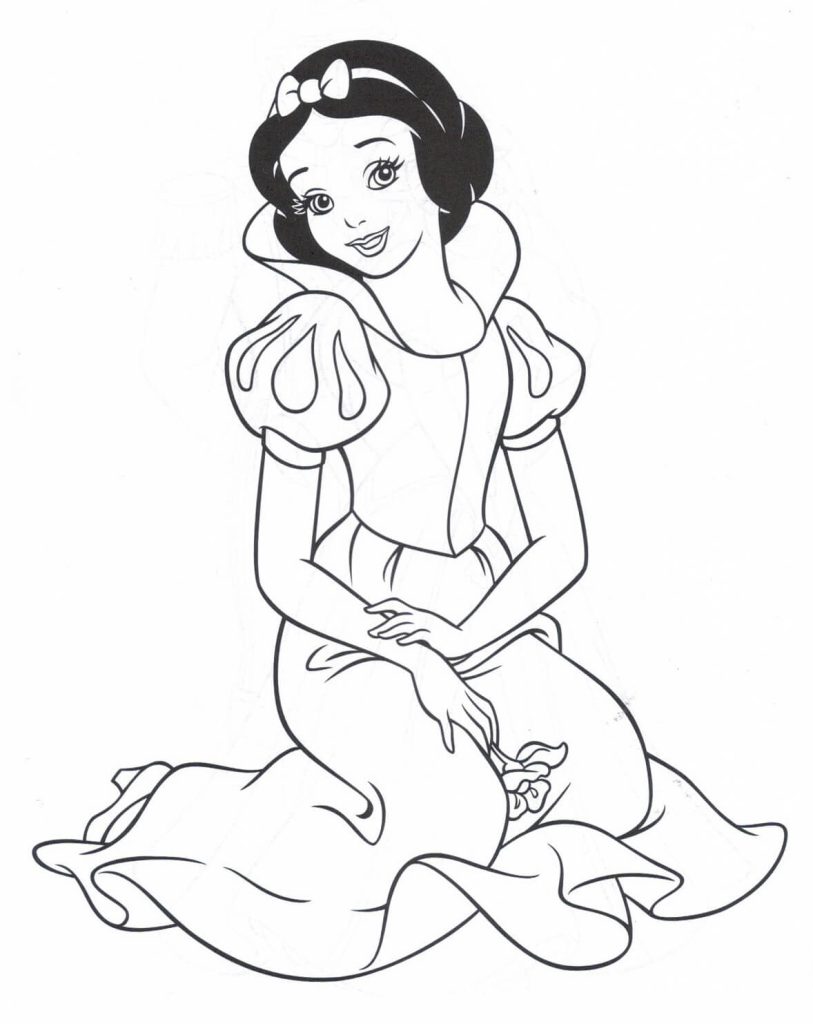 Dibujo de Gran Blancanieves para Colorear y Imprimir