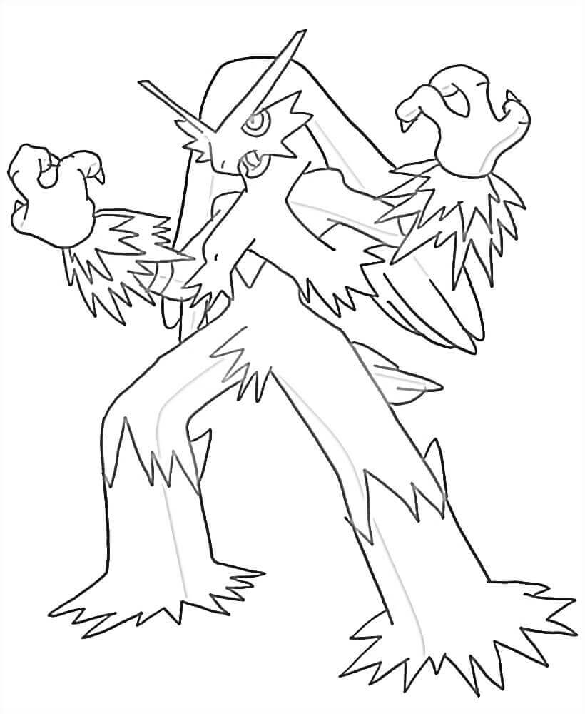 Dibujo de Fuerte Blaziken para Colorear y Imprimir