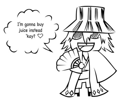 Dibujo de Chibi Kisuke para Colorear y Imprimir