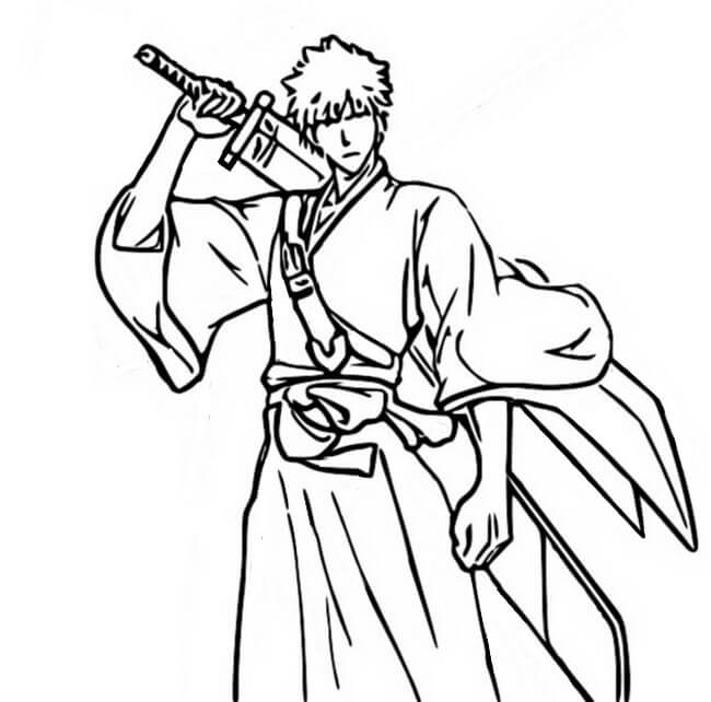 Dibujo de Forma Ichigo 1 para Colorear y Imprimir