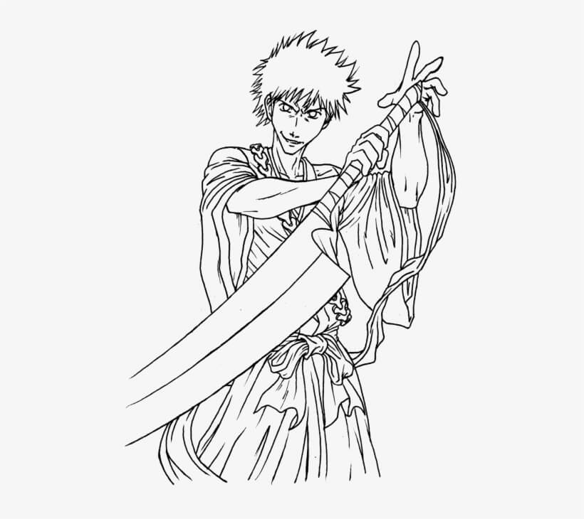 Dibujo de Forma Ichigo 2 para Colorear y Imprimir