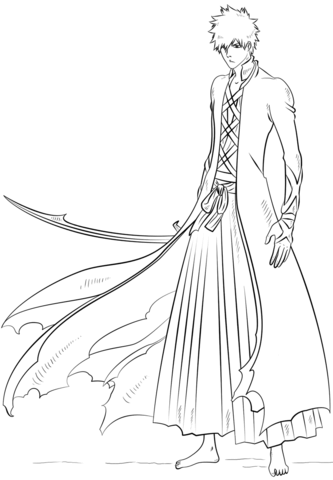 Dibujo de Friamente Ichigo para Colorear y Imprimir