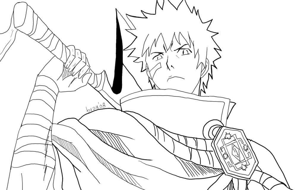 Dibujo de Ichigo de Bleach para Colorear y Imprimir