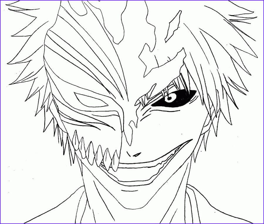 Dibujo de Ichigo Hueco para Colorear y Imprimir