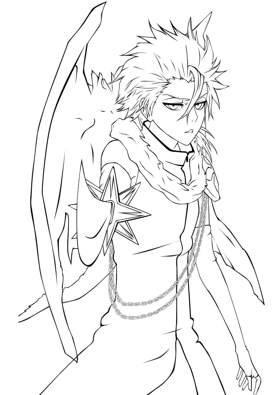 Dibujo de Toushiro Hitsugaya para Colorear y Imprimir