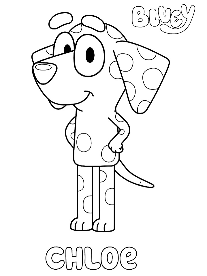 dibujo chloe para colorear