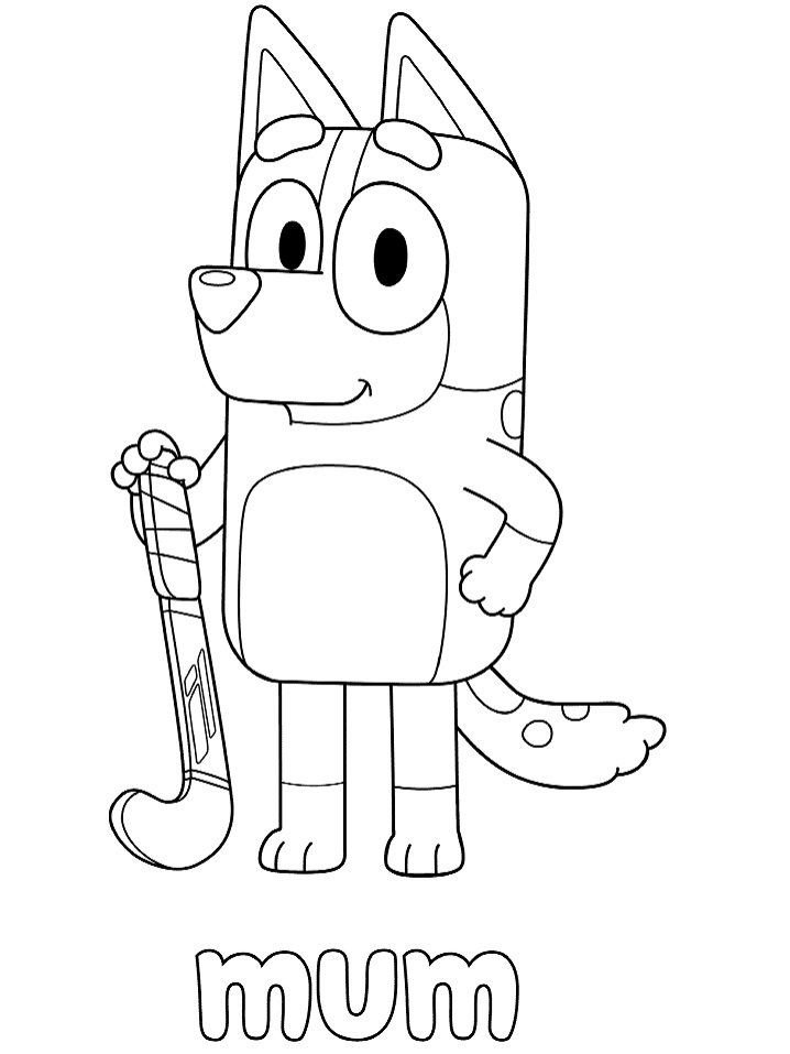 Dibujo de Chilli Heeler para Colorear y Imprimir