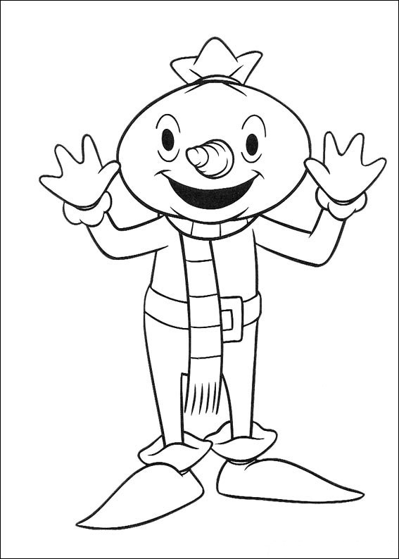 dibujo contento patata para colorear