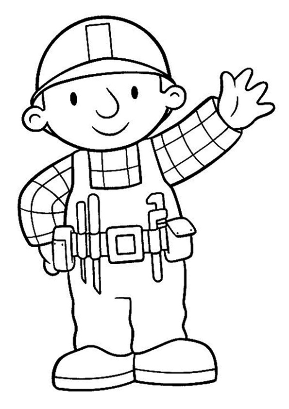 Dibujo de Bob El Constructor para Colorear y Imprimir