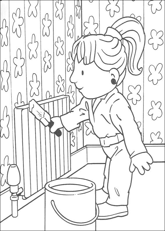 Dibujo de Pintura Wendy para Colorear y Imprimir