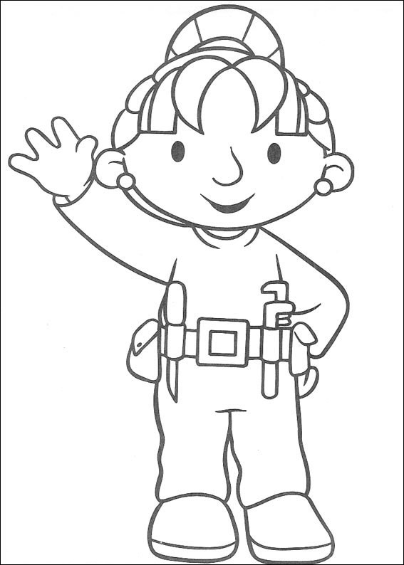 Dibujo de Wendy Diciendo Hola para Colorear y Imprimir